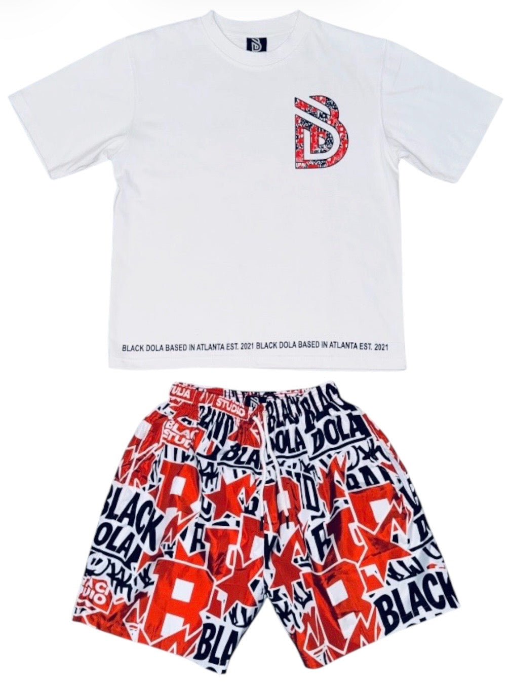 GRAPHIC SHORT SET (Red)
