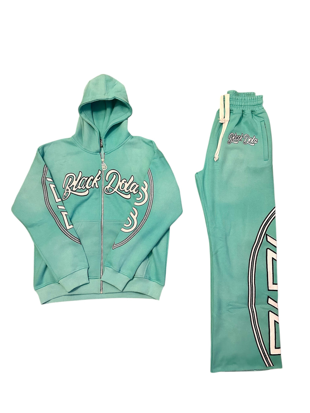 FLARE HOODIE SET (AQUA)