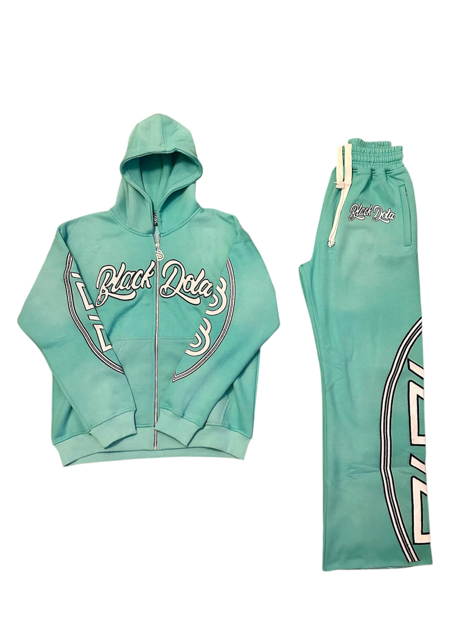 FLARE HOODIE SET (AQUA)