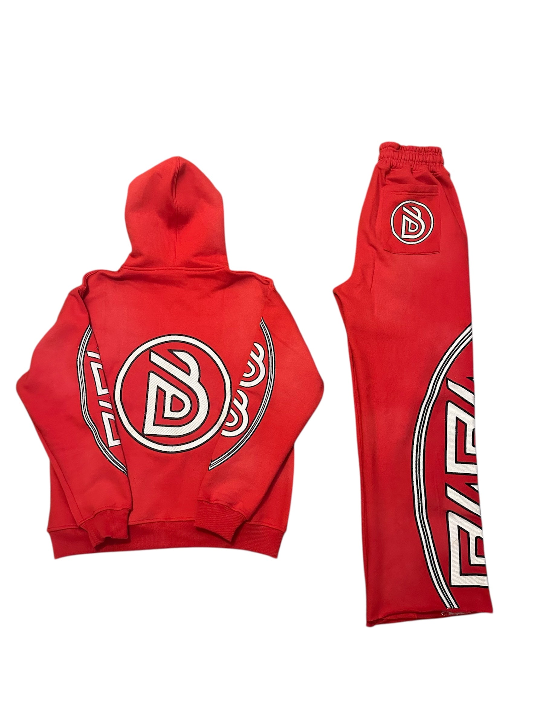 FLARE HOODIE SET (RED)