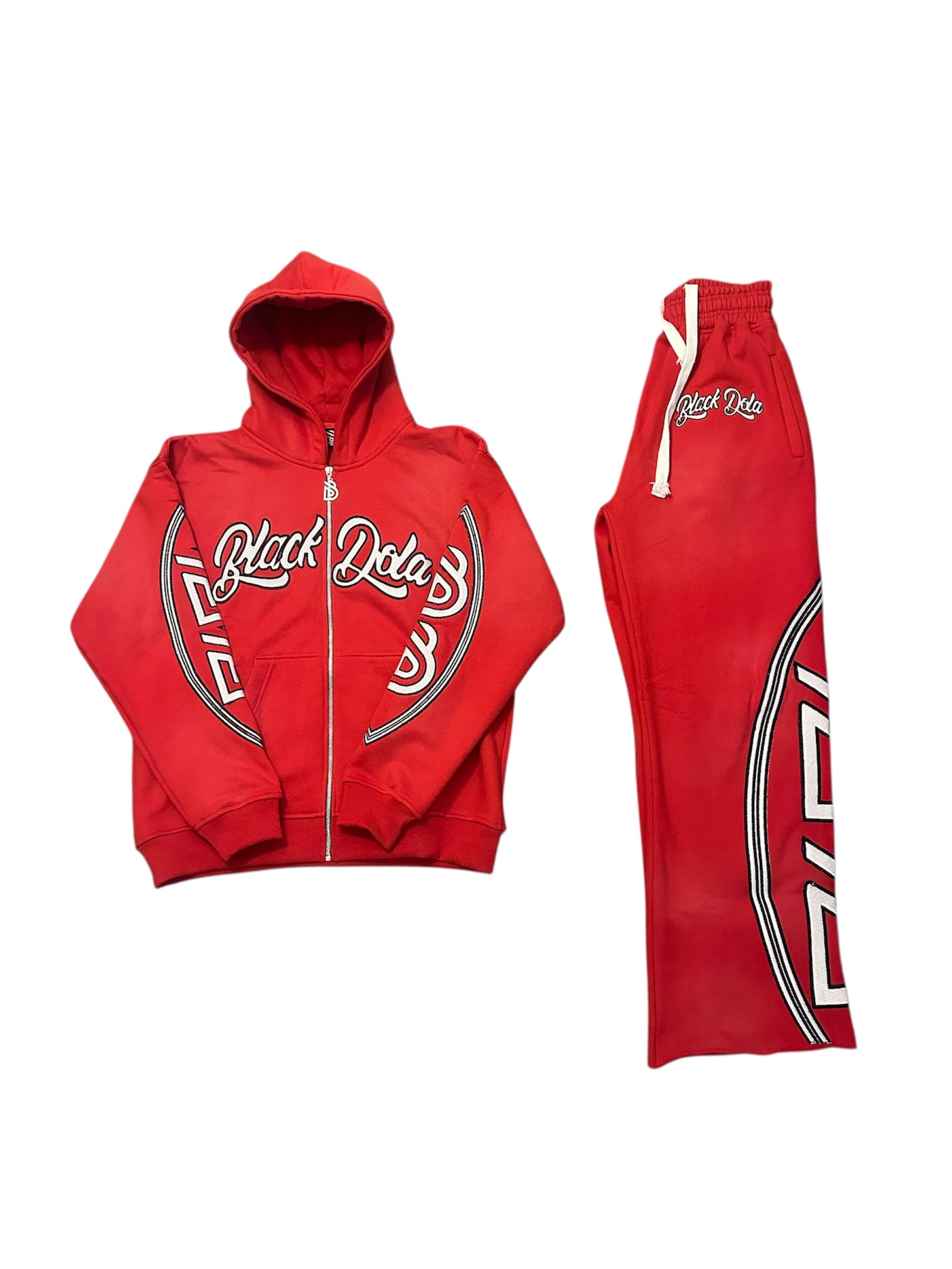 FLARE HOODIE SET (RED)