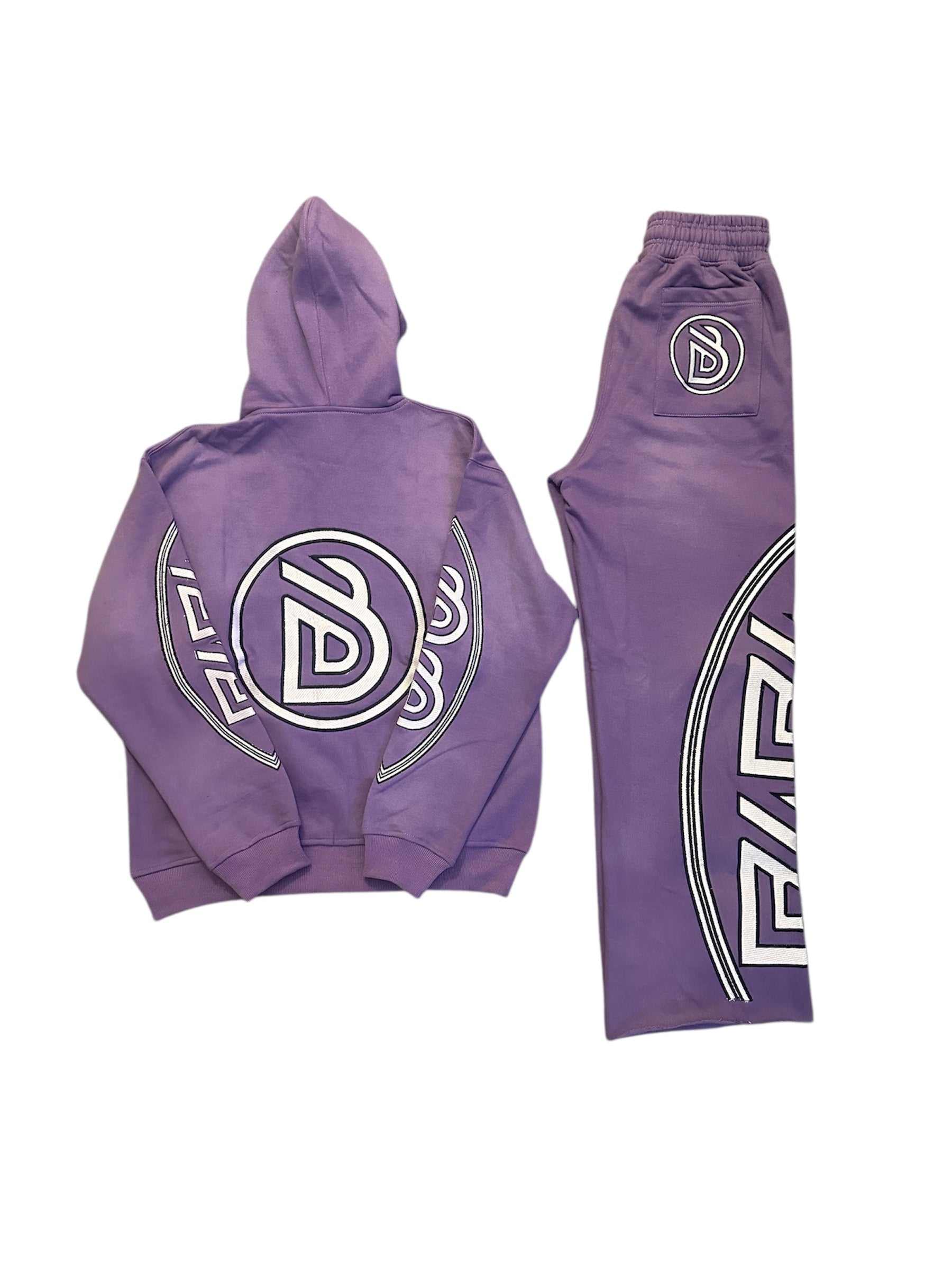 FLARE HOODIE SET (PLUM)