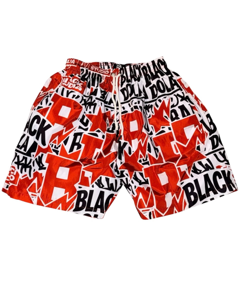GRAPHIC SHORT SET (Red)