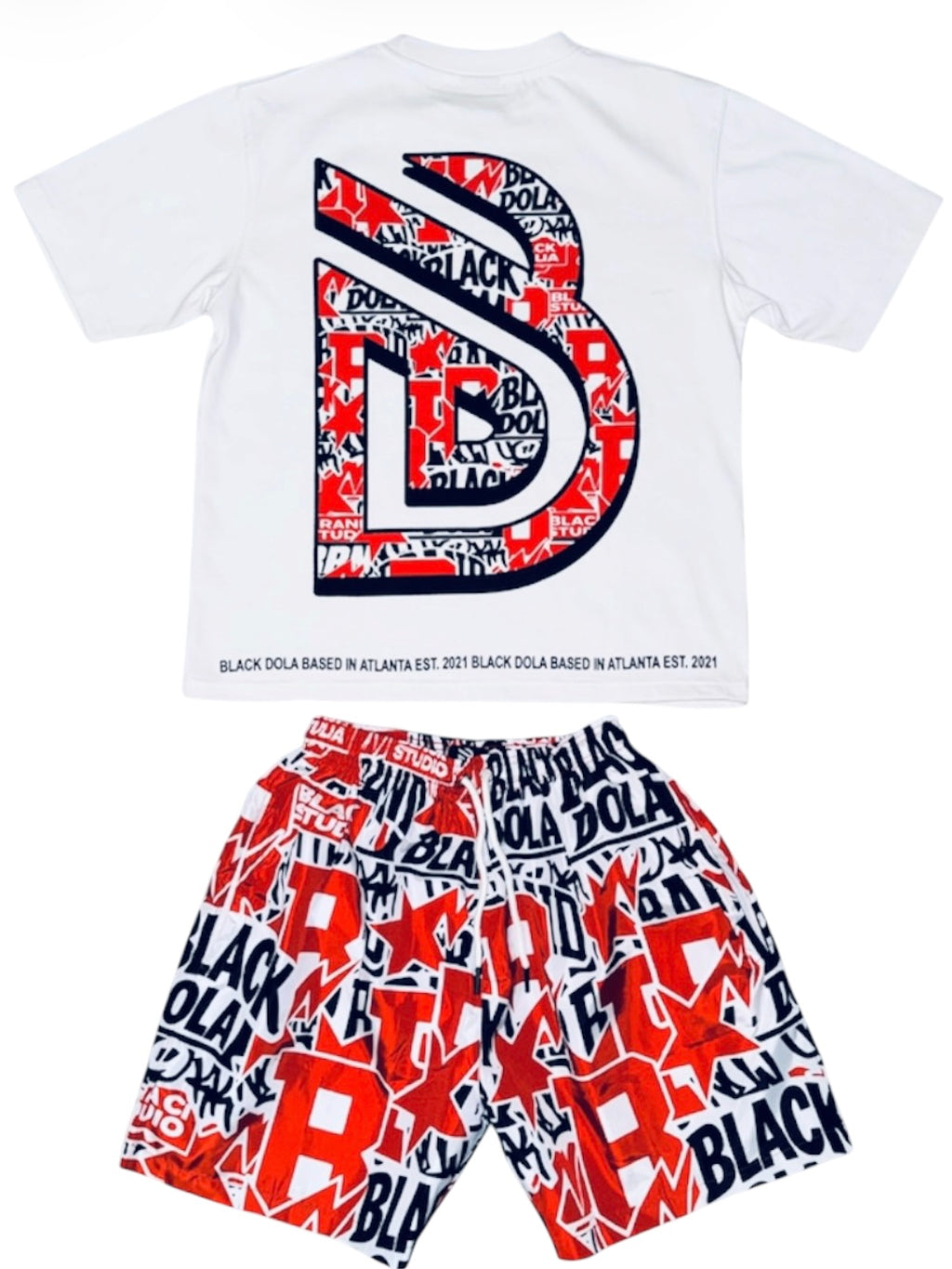 GRAPHIC SHORT SET (Red)