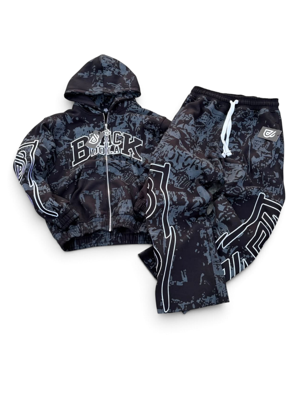 Graffiti Hoodie set (Black)